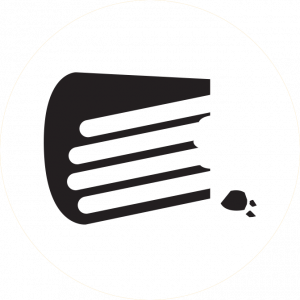 Book and game piece icon representing Yellowcake Games' focus on tabletop and board games.