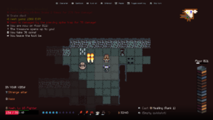 Pixel art scene from Yellowcake Games' safety-themed game.