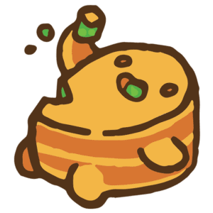 Logo of Yellowcake Games featuring a stylized, cartoonish yellow cake character.