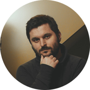 Colorful dodgems bumper cars at an amusement park ride.